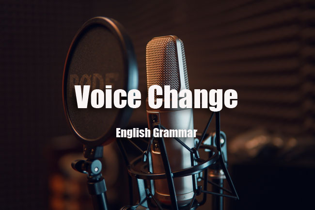 Voice Change in English Grammar MCQ