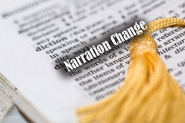 Narration Change Examples